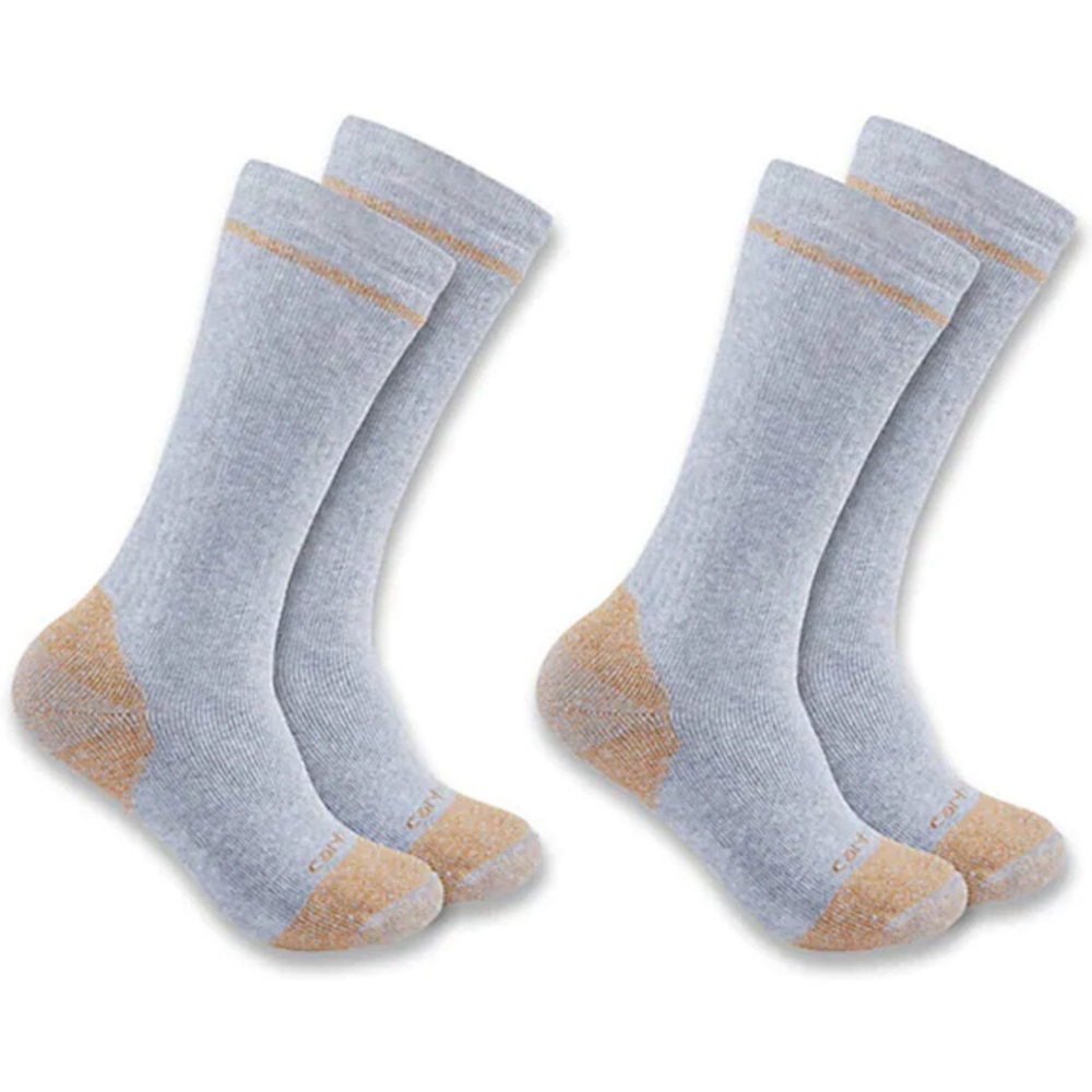 CARHARTT MEN'S MIDWEIGHT STEEL TOE BOOT SOCKS - 2-PACK